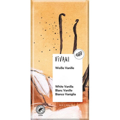 Vivani Biela čokoláda s vanilkou Bio 100 g