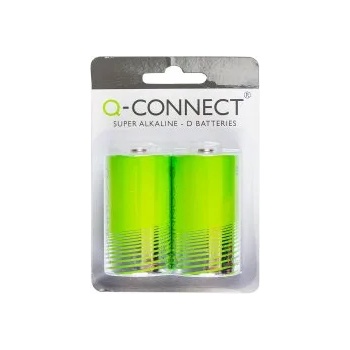 Q-CONNECT Батерия алкална lr20 (d) блистер 2бр