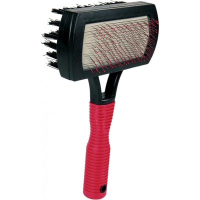 Trixie kartáč kolie plastový oboustranný s kuličkami 10 x 17 cm – Zboží Dáma