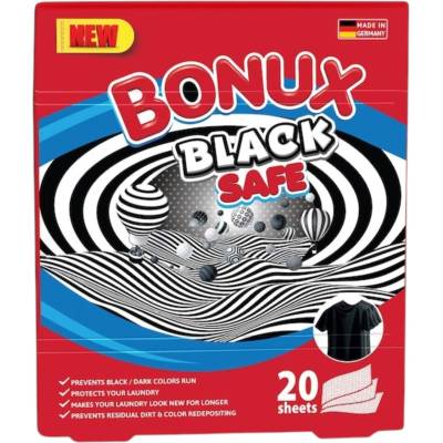Bonux , Кърпички за защита на черни и тъмни дрехи, 20 бр