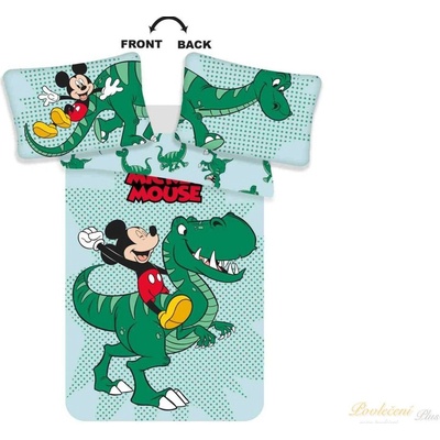 Jerry Fabrics povlečení Mickey Dino 100 x 135 cm 40 x 60 cm – Zboží Dáma