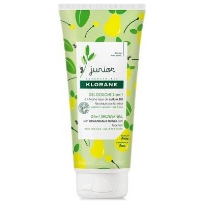 Измиващ гел за тяло и коса 3+ , Klorane Organic Kids' Bubble Bath Junior with Pear in Cream Form 200ml