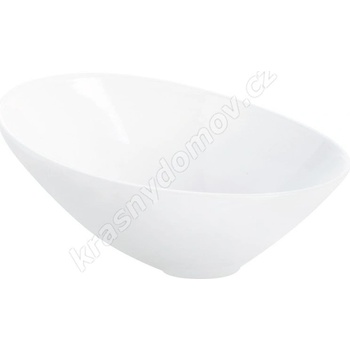 Asa Selection miska asymetrická A TABLE kostní porcelán slon.kost D.22,5 cm