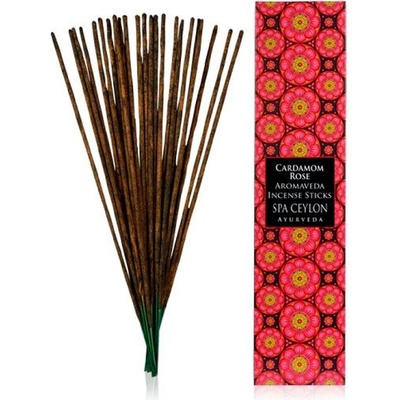 Spa ceylon cardamom rose Aromaveda Incense Sticks aromatické vonné tyčinky 30 ks
