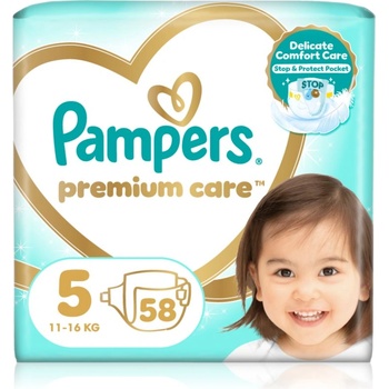 Pampers Premium Care Size 5 еднократни пелени 11-16 kg 58 бр