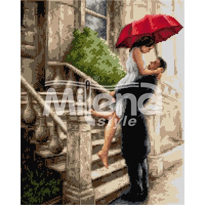 Milena Style Романтична среща - гоблен със схема конци Ariadna 1: 1