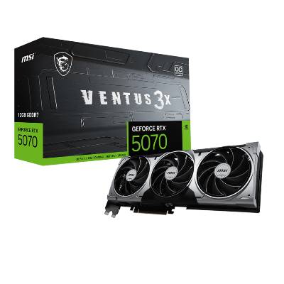 Видео карта MSI GeForce RTX 5070 12G VENTUS 3X OC, 12GB GDDR7, 192-bit, HDMI, 3xDP - 912-V532-204 (72233)