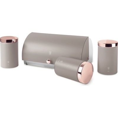 Chlebník set Berlinger Haus Taupe Collection béžová, šedá oceľ