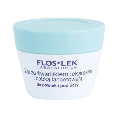 FlosLek Laboratorium eye Care gel na oční okolí s jitrocelem a světlíkem lékařským 10 g