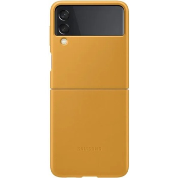 Image 1 of Samsung Galaxy Z Flip 3 Leather cover yellow (EF-VF711LYEGWW)