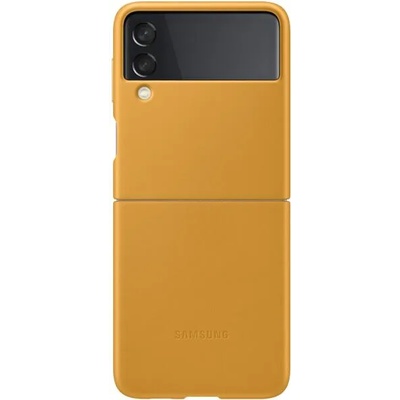 Samsung Galaxy Z Flip 3 Leather cover yellow (EF-VF711LYEGWW)