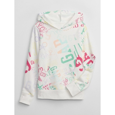 Gap 605762-01 Dětská mikina s logem Bílá