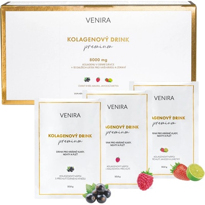 Kolagénový nápoj pre vlasy nechty a pleť s príchuťou jahoda-limetka čierne ríbezle malina 30 sáčkov