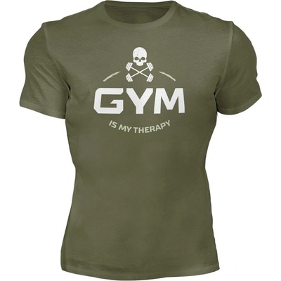 Motivated pánske tričko na cvičenie Gym zelené