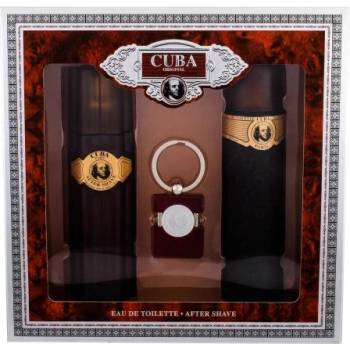 Cuba Gold подаръчен комплект: EDT 100 ml + афтършейв 100 ml + ключодържател за мъже