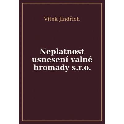 Neplatnost usnesení valné hromady s. r. o. - Vítek Jindřich