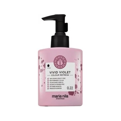 Maria Nila Colour Refresh подхранваща маска с цветни пигменти за коса с лилави нюанси Vivid Violet 300 ml
