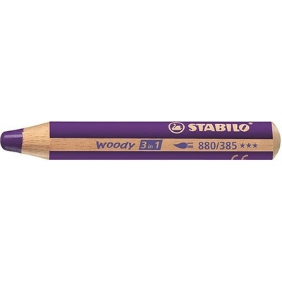 Stabilo Woody 3 in 1 farebná ceruzka okrúhla hrubá fialová 880 385