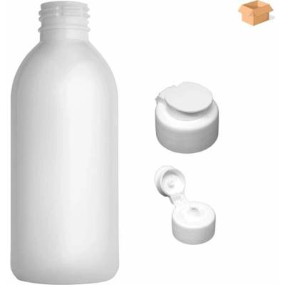 Tera plastová lahvička bílá s bílým dávkovacím víčkem 250 ml 180 ks