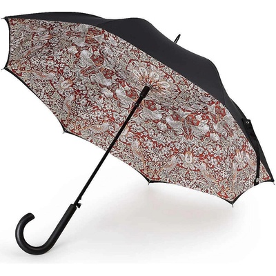 William Morris L856 strawberry thief indian red deštník holový červený