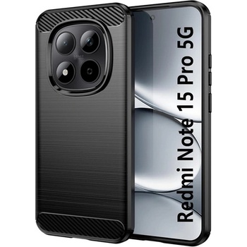 Gigapack Redmi Note 15 Pro 5G GIGAPACK Силиконов протектор за телефон, удароустойчив, карбонов модел, ЧЕРЕН GP-180652 (GP-180652)