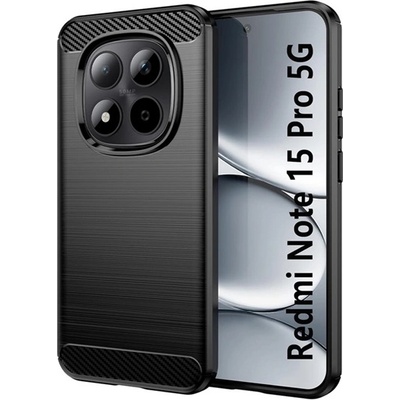 Gigapack Redmi Note 15 Pro 5G GIGAPACK Силиконов протектор за телефон, удароустойчив, карбонов модел, ЧЕРЕН GP-180652 (GP-180652)