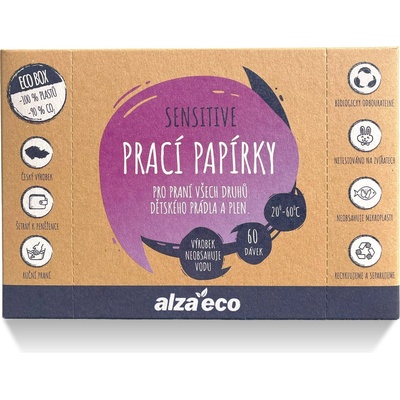 AlzaEco pracie papieriky Sensitive 60 praní