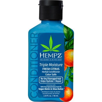 Hempz Mini Triple Moisture Herbal Conditioner Балсам за коса унисекс 66ml