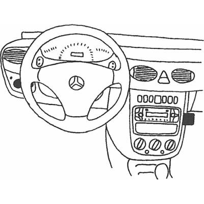 Konzole pro držák mobilního telefonu do Mercedes A-class