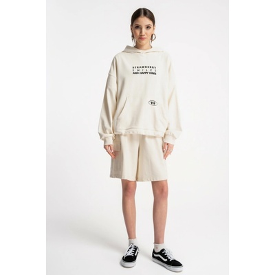 Reporter Young dívčí béžové kraťasy s našitými kapsami béžová