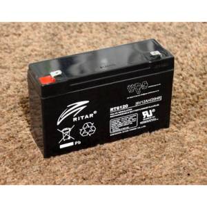 Ritar Power Оловна батерия RITAR (RT6120) AGM 6V/12Ah - 150x50x93 mm (RITAR-RT6120)