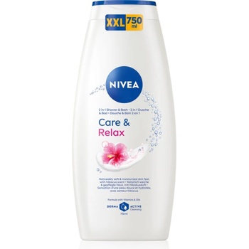 Nivea Care & Relax пяна за вана и душ гел 2 в 1 750ml