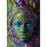 Bluebird Puzzle - Puzzle Face Art - Portrait of woman - 1 000 piese