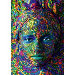 Bluebird Puzzle - Puzzle Face Art - Portrait of woman - 1 000 piese