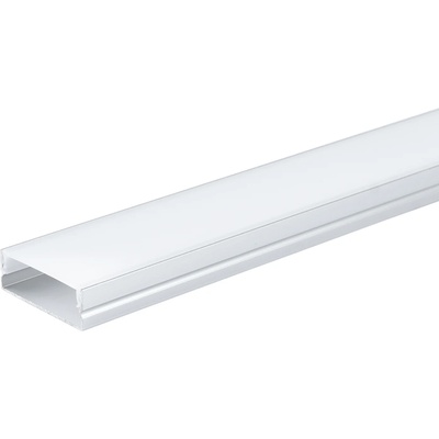 OPTONICA АЛУМИНИЕВ ПРОФИЛ ЗА LED ЛЕНТА СРЕБРИСТО ТЯЛО/БЯЛ КАПАК L=2m 30x10mm (5115)
