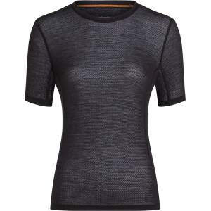 Icebreaker Дамски долна фланелка с къс ръкав Icebreaker Women's Mer 75 Cool-Lite Featherlight SS Crewe T-shirt - Black - размер XS (114-3462-0111)
