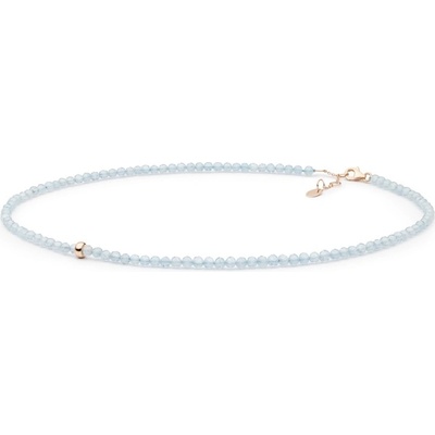 Gaura Pearls Korálkový s akvamarínem katrin 222-55 Modrá