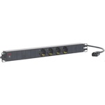 AEG Разклонител AEG PDU 6000 (6000007123), за 19" шкаф, PDU, 4x C13, черен (6000007123)