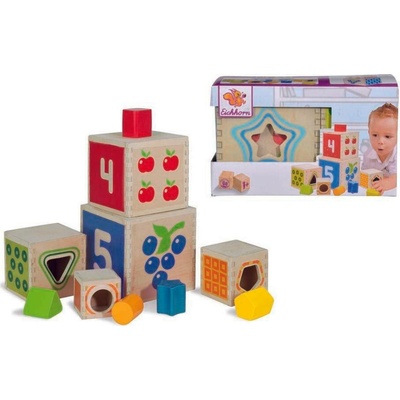 Eichhorn skládací věž Color Stacking Tower 5 barevných kostek a 5 tvarů