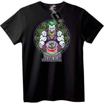 NOONEBRAND Тениска Joker Фитнес: Защо си толкова сериозен? - XL, White