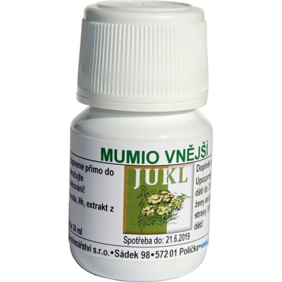 Jukl tinktura Mumio vnější 30 ml