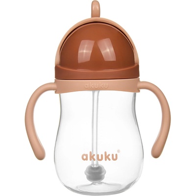 Akuku Hrnček s ohybnou slamkou a závažím 280 ml mokka