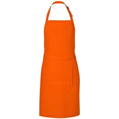 Link Kitchen Wear Unisex grilovací zástěra X987 Orange Pantone 1655 85x72cm