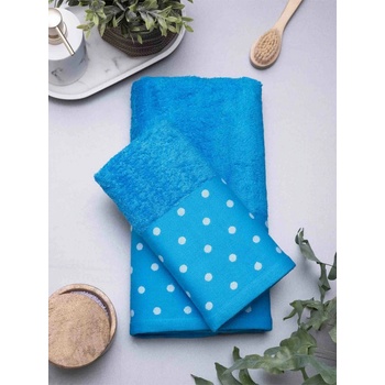 MKLozkoviny bambusový uterák Sofia 50 x 100 cm tyrkysová