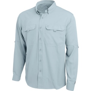 PELAGIC Риза с дълъг ръкав Pelagic Keys LS Guide Fishing Shirt Blue Fog