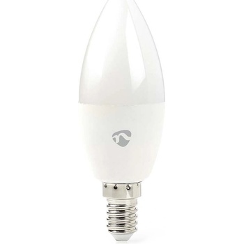 Nedis Wi-Fi chytrá LED žárovka E14/ svíčka/ 4,9W/ 230V/ 470lm/ teplá až studená bílá/ 2700 6500K/ stmívatelná/ bílá
