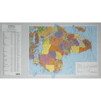 Afrika - politická mapa 1:24 000 000