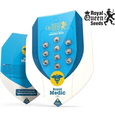 Royal Queen Seeds Royal Medic CBD semena neobsahují THC 3 ks