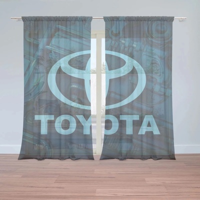 Sablio Záclony Logo Toyota Motor: 2ks 150x250cm