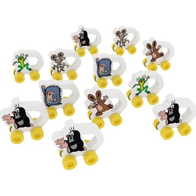 MILLAMINIS Krteček autíčka 12 ks